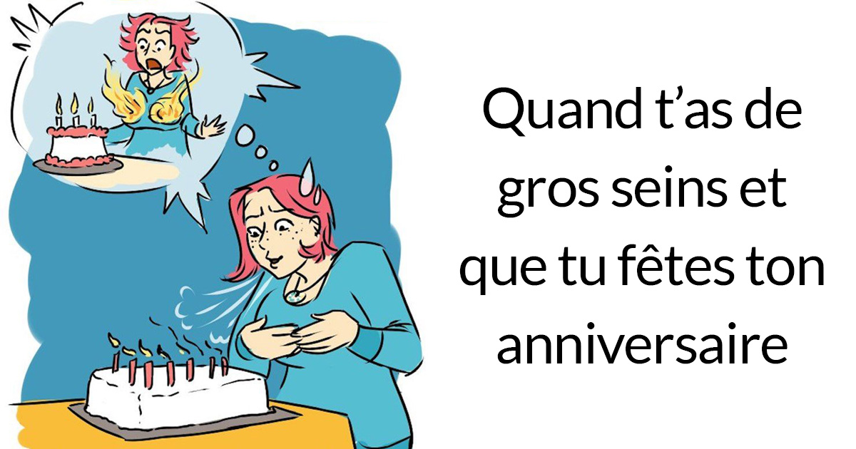 20 bandes dessinées hilarantes que seules les femmes à forte poitrine vont comprendre