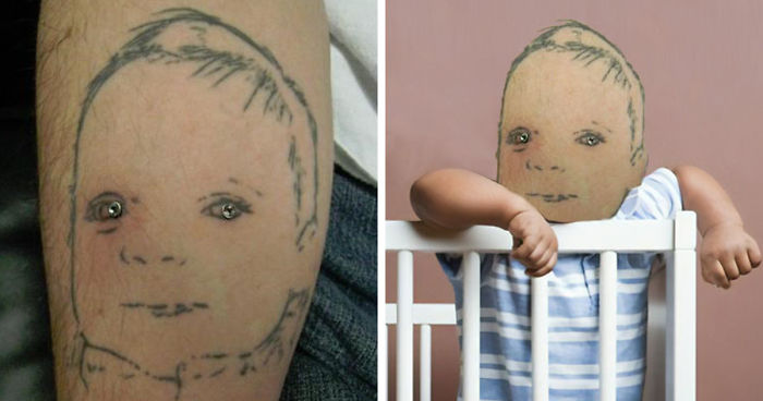 On a échangé ces 33 tatouages avec des visages pour vous montrer à quel point ils sont affreux