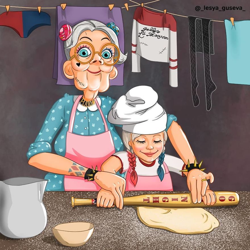 Une artiste russe montre ce qui arriverait si des personnages célèbres vieillissaient et Thor est trop mignon