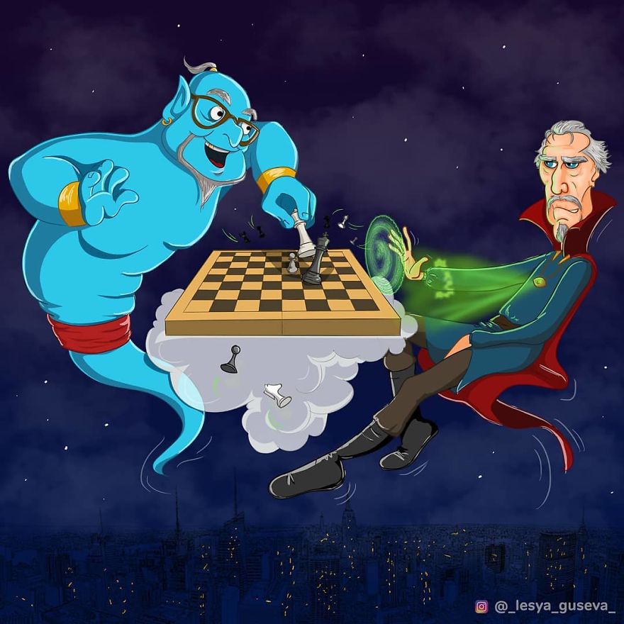 Une artiste russe montre ce qui arriverait si des personnages célèbres vieillissaient et Thor est trop mignon