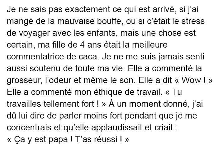 Ce papa a eu la diarrhée dans les toilettes publiques avec sa fille de 4 ans et sa réaction a fait pleurer de rire un homme dans une autre cabine