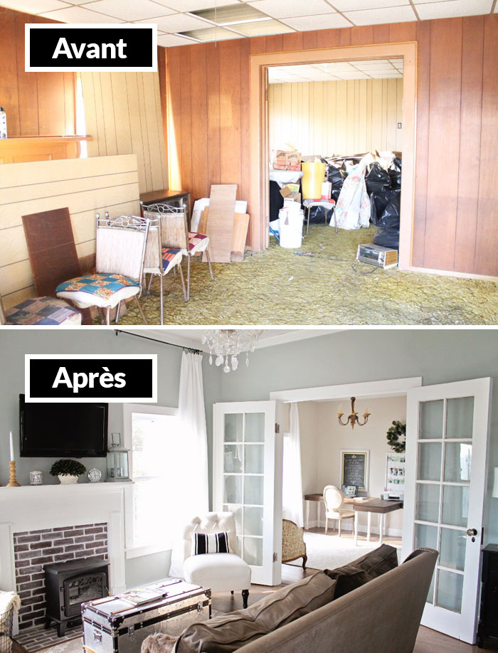 22 pièces avant et après un relookage qui vont vous donner des tonnes d’idées pour votre maison
