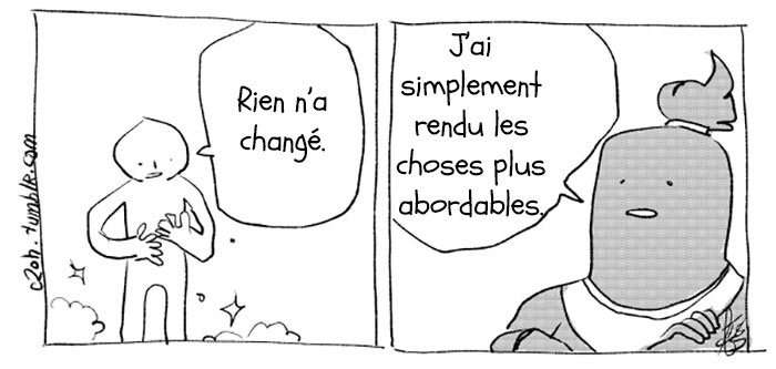 Ce gentil génie exauce les voeux des gens, mais il le fait avec une tournure inattendue