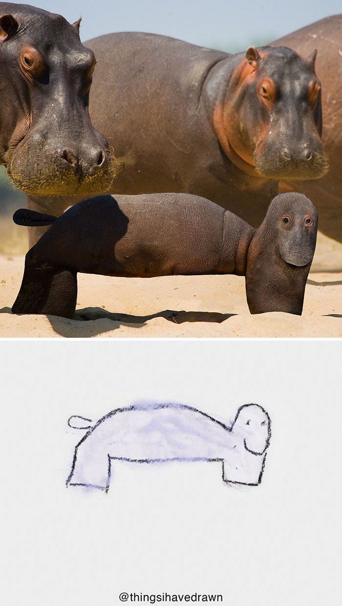Ce papa montre ce qui arriverait si les dessins d’enfants devenaient réalité, et les résultats sont à la fois drôles et terrifiants (25 images)