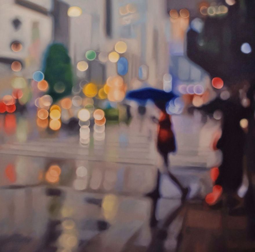 Voici comment les gens avec une mauvaise vue voient le monde lorsqu’ils enlèvent leurs lunettes (29 peintures à l’huile)