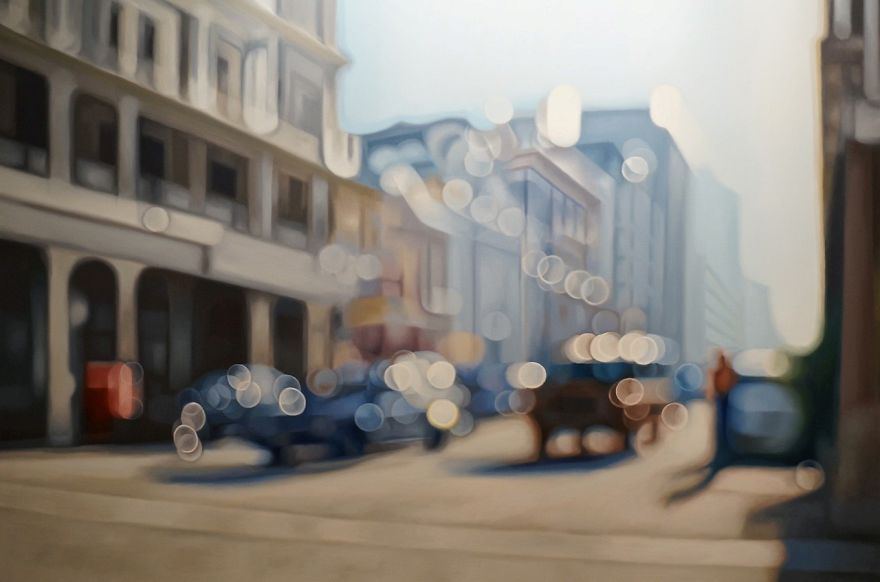 Voici comment les gens avec une mauvaise vue voient le monde lorsqu’ils enlèvent leurs lunettes (29 peintures à l’huile)