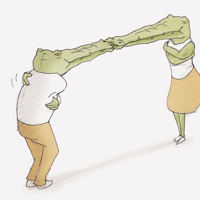 22 problèmes d’un crocodile présentés de façon hilarante par l’artiste japonais Keigo