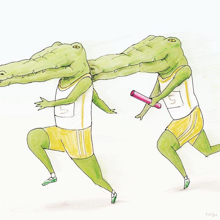 22 problèmes d’un crocodile présentés de façon hilarante par l’artiste japonais Keigo