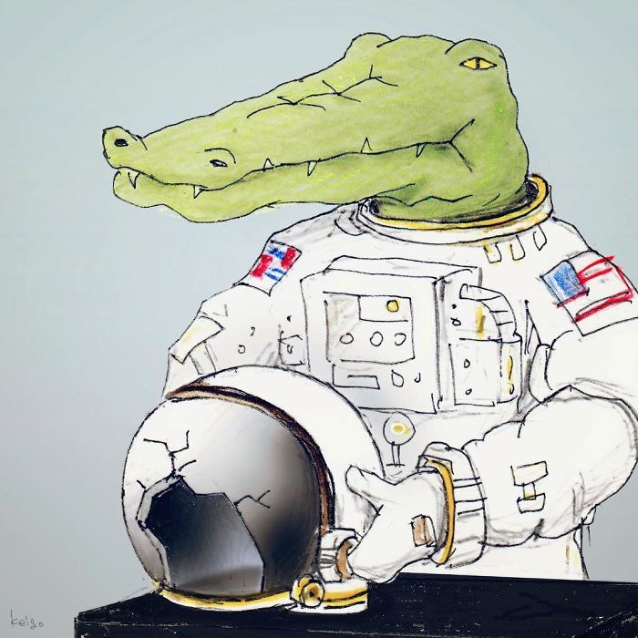 22 problèmes d’un crocodile présentés de façon hilarante par l’artiste japonais Keigo