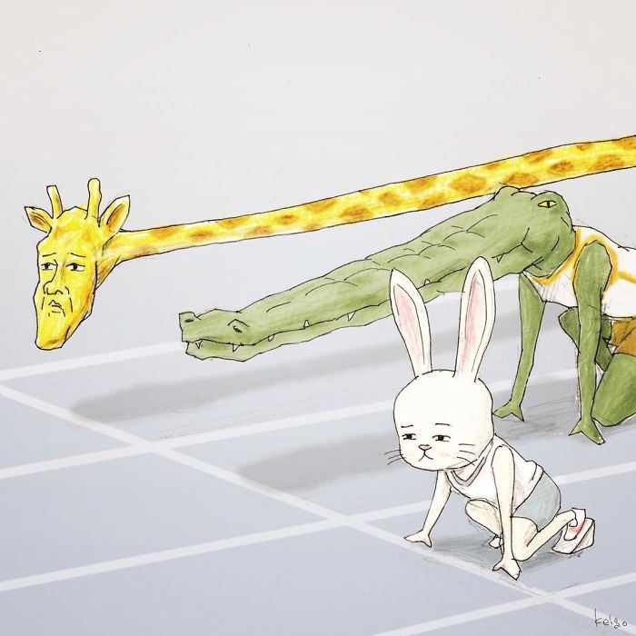 22 problèmes d’un crocodile présentés de façon hilarante par l’artiste japonais Keigo