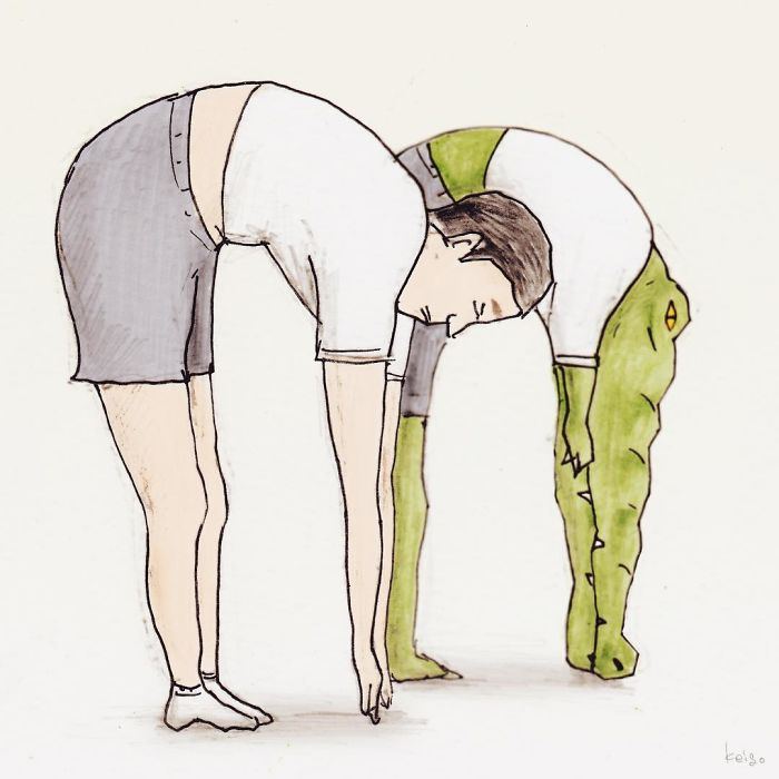 22 problèmes d’un crocodile présentés de façon hilarante par l’artiste japonais Keigo