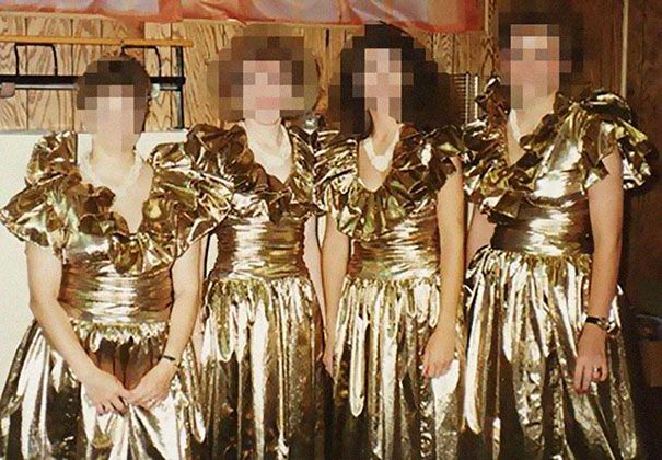 22 anciennes robes ridicules de demoiselles d’honneur qui montrent à quel point les temps ont changé