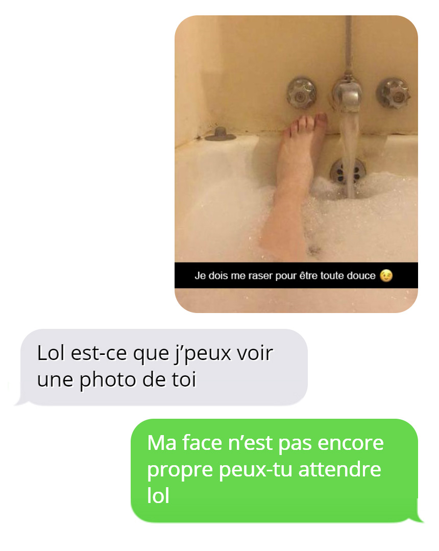 Un gars a demandé à son « coup de coeur » de lui envoyer des photos sexy d’elle dans la douche et il a eu plus que ce qu’il espérait