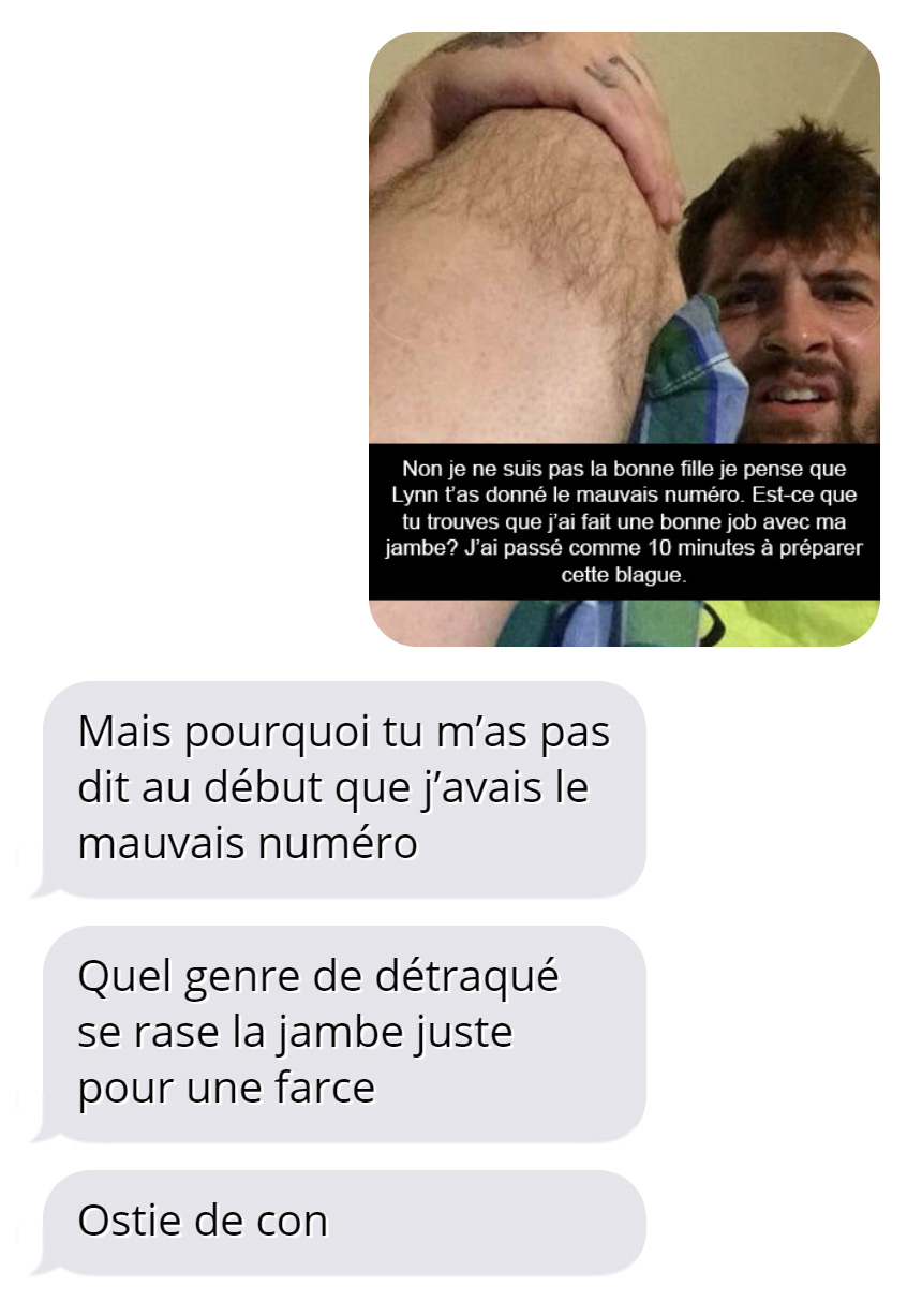 Un gars a demandé à son « coup de coeur » de lui envoyer des photos sexy d’elle dans la douche et il a eu plus que ce qu’il espérait