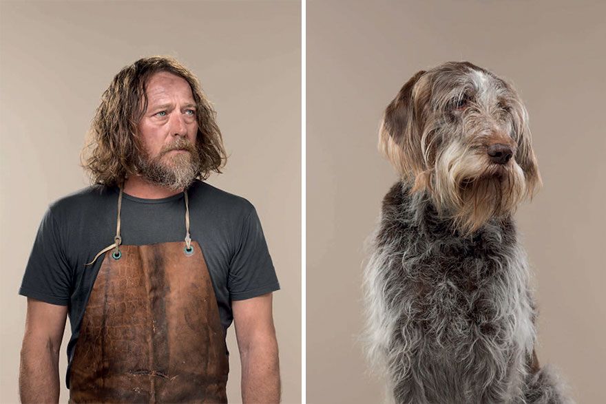 Un photographe place côte à côte 10 chiens et leurs propriétaires et la ressemblance est frappante