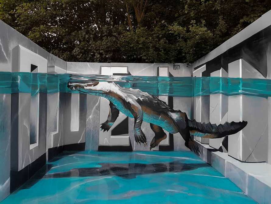 Cet artiste de rue crée des graffitis 3D qui brouillent les frontières entre l’art et la réalité et c’est plus qu’impressionnant