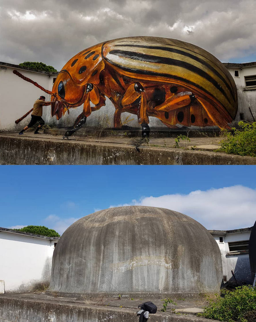 Cet artiste de rue crée des graffitis 3D qui brouillent les frontières entre l’art et la réalité et c’est plus qu’impressionnant
