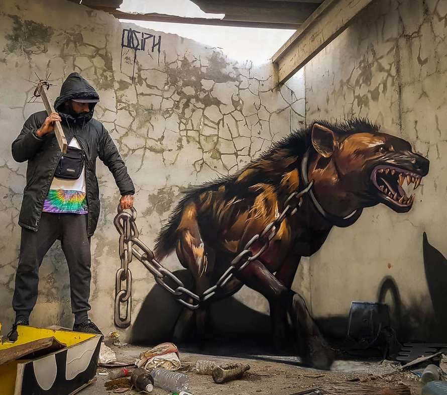 Cet artiste de rue crée des graffitis 3D qui brouillent les frontières entre l’art et la réalité et c’est plus qu’impressionnant