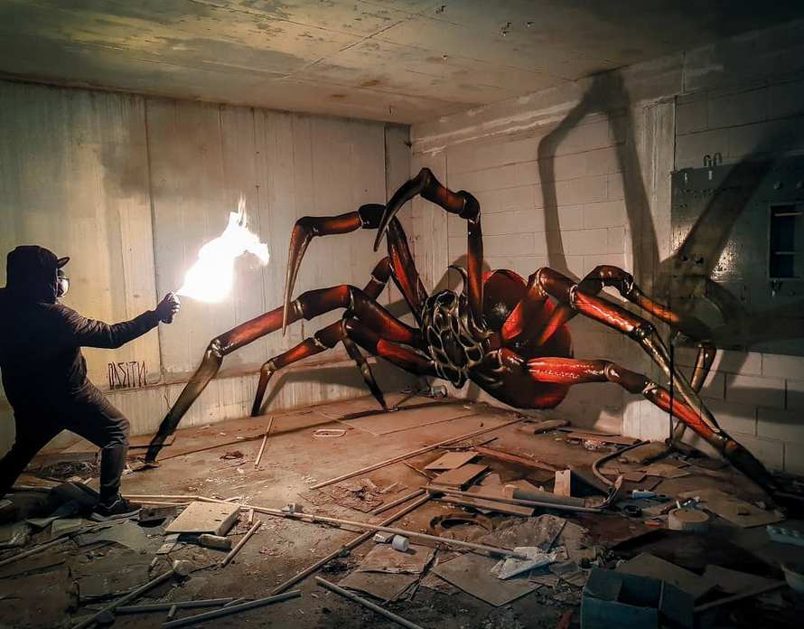 Cet artiste de rue crée des graffitis 3D qui brouillent les frontières entre l’art et la réalité et c’est plus qu’impressionnant