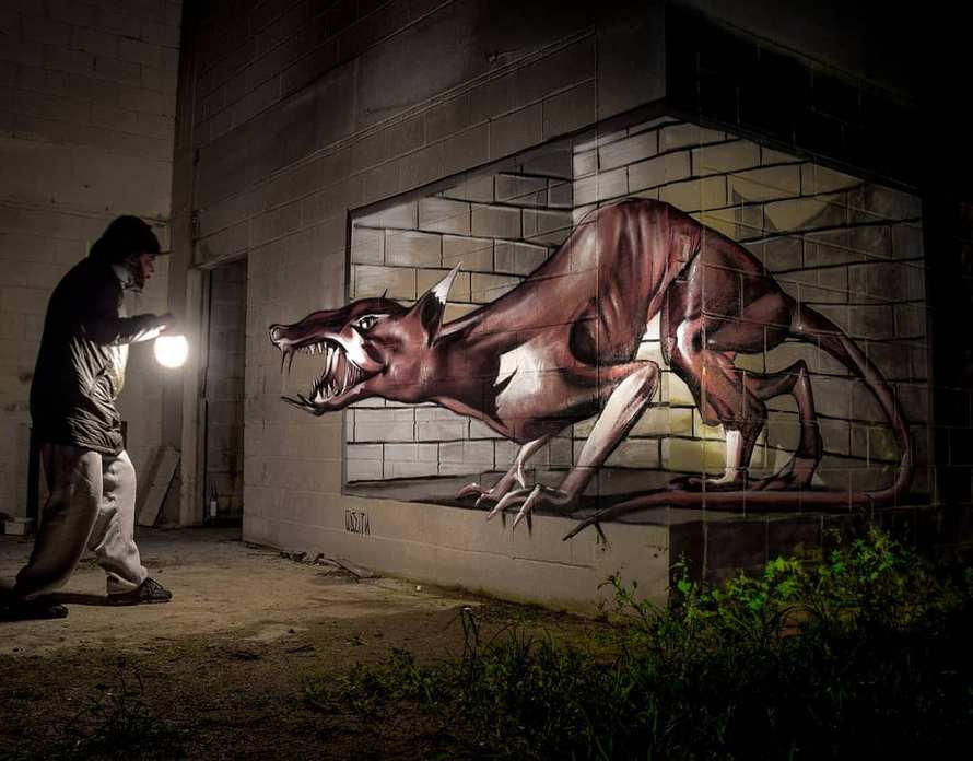 Cet artiste de rue crée des graffitis 3D qui brouillent les frontières entre l’art et la réalité et c’est plus qu’impressionnant