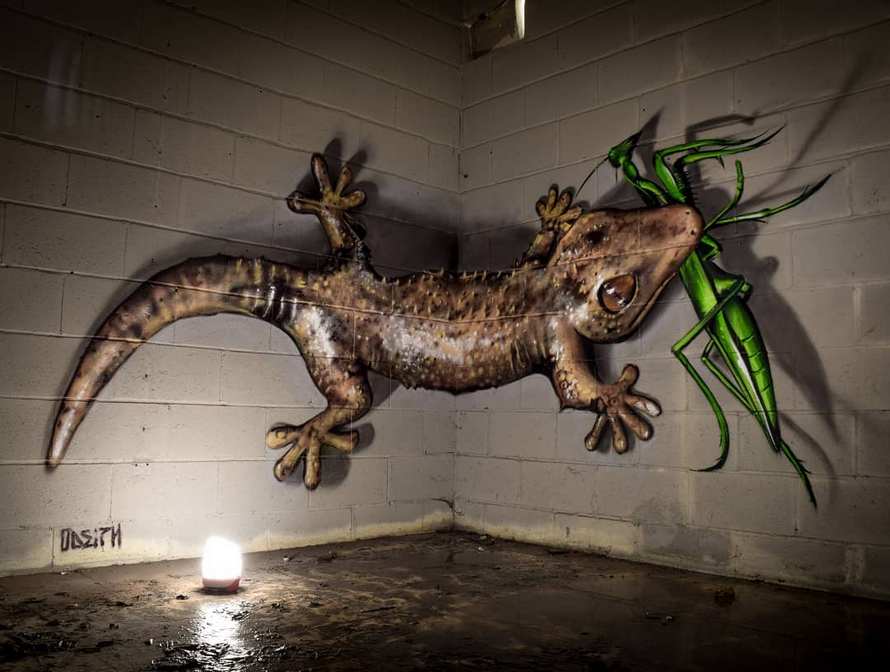 Cet artiste de rue crée des graffitis 3D qui brouillent les frontières entre l’art et la réalité et c’est plus qu’impressionnant