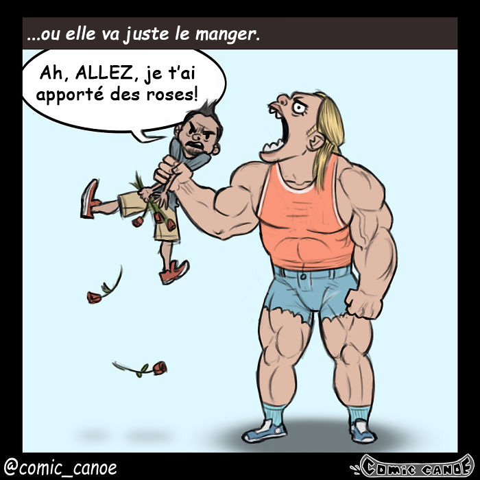 Cet artiste nous montre ce qui arriverait si les humains draguaient comme les animaux et c’est hilarant