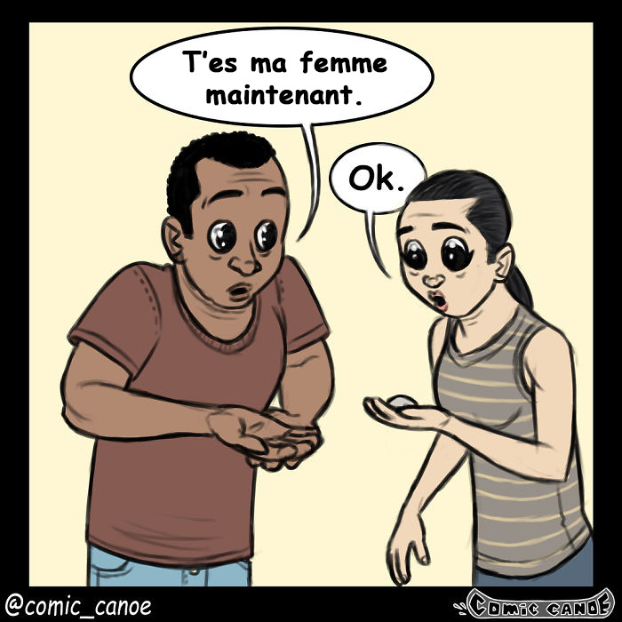 Cet artiste nous montre ce qui arriverait si les humains draguaient comme les animaux et c’est hilarant