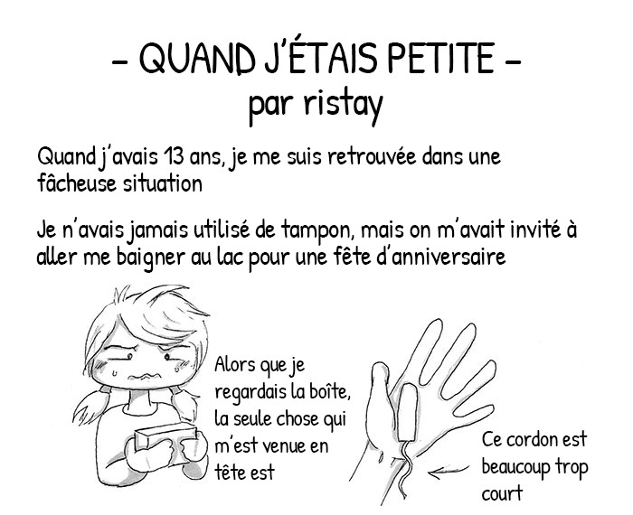 Cette fille a raconté la fois où elle a porté un tampon pour la première fois et il est difficile de ne pas rire