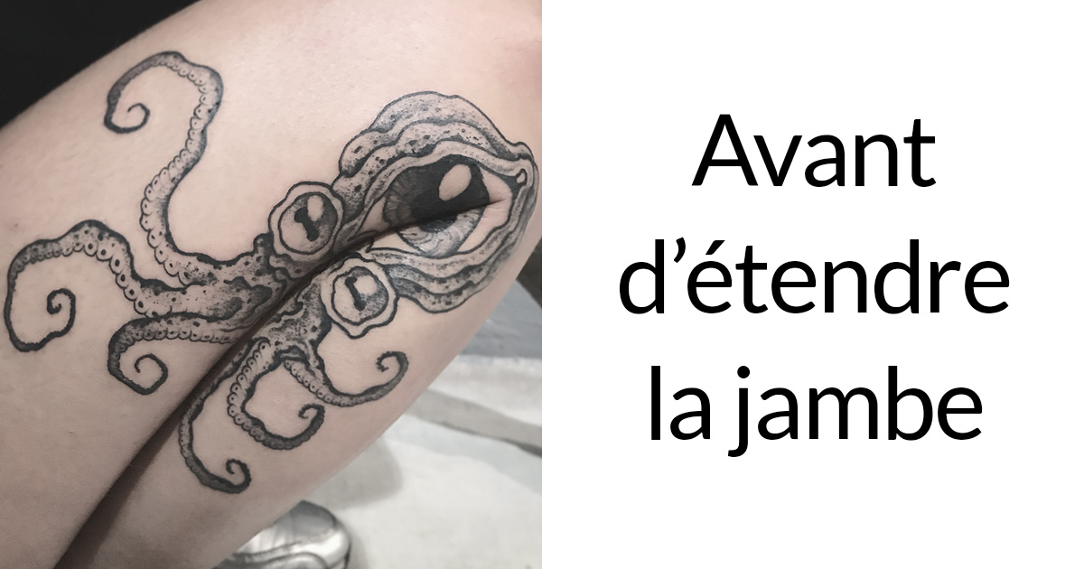 12 tatouages brillants qui révèlent toute leur splendeur seulement lorsque vous étendez le bras ou la jambe
