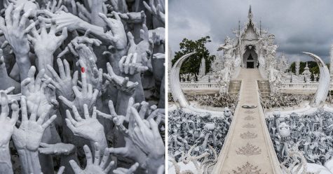 Ce temple blanc en Thaïlande est à la fois le paradis et l’enfer (31 photos)