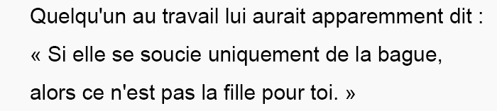 Cette femme a humilié son fiancé après avoir découvert combien sa bague avait coûté