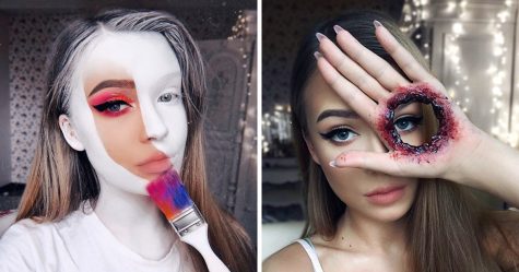 Cette fille peut se transformer en n’importe quoi et voici ses 20 meilleurs maquillages d’Halloween (ATTENTION : images explicites)