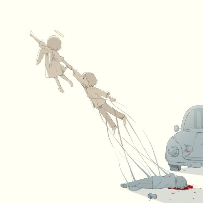 33 puissantes illustrations par un artiste japonais qui va vous faire réfléchir (nouvelles images)