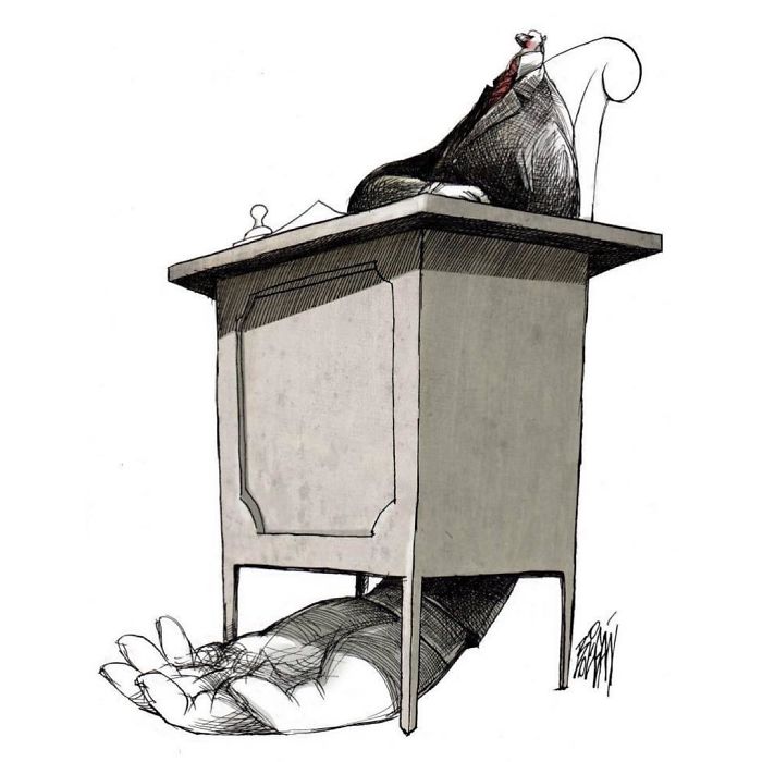 20 illustrations d’une franchise brutale par Angel Boligán qui montrent ce qui cloche avec la société moderne