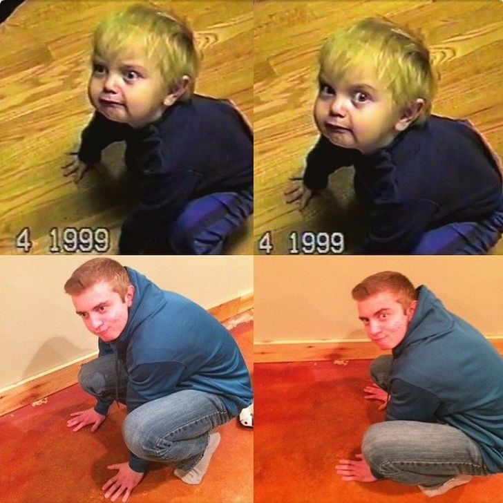 25 fois où des gens ont recréé leurs photos d’enfance et nous ont fait pleurer de rire