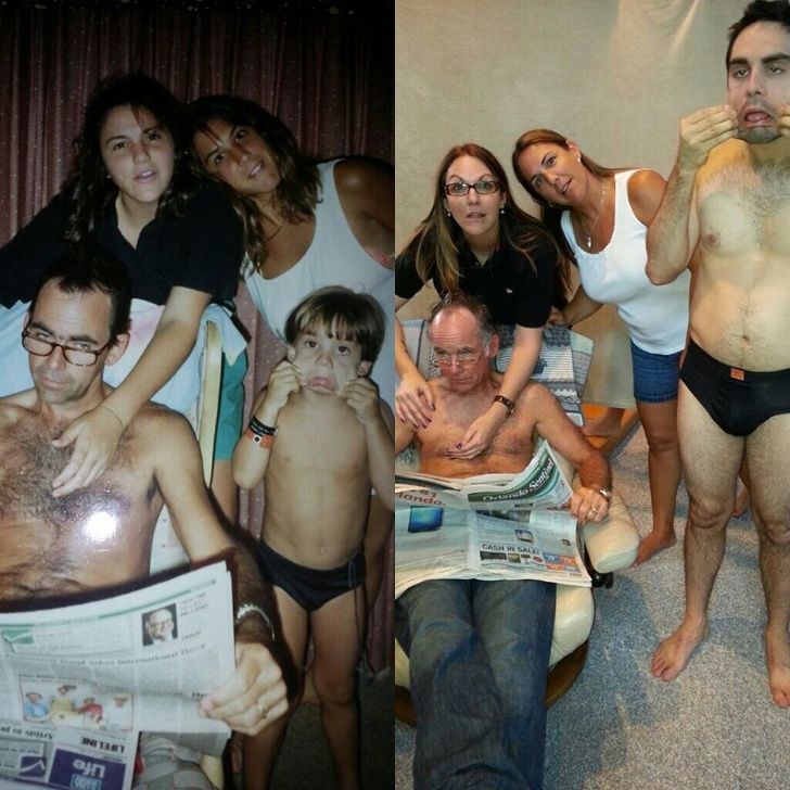 25 fois où des gens ont recréé leurs photos d’enfance et nous ont fait pleurer de rire