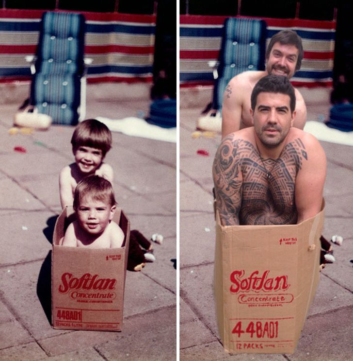 25 fois où des gens ont recréé leurs photos d’enfance et nous ont fait pleurer de rire