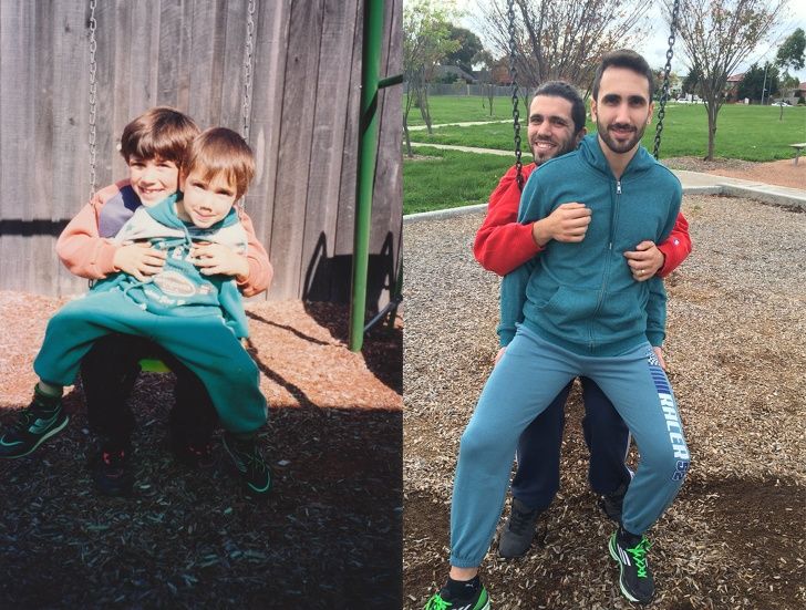 25 fois où des gens ont recréé leurs photos d’enfance et nous ont fait pleurer de rire