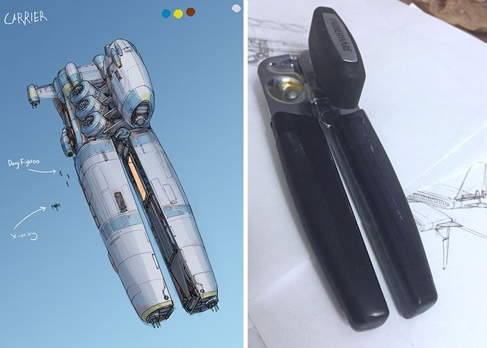 Cet artiste transforme des objets ordinaires en conceptions de vaisseaux spatiaux et le résultat est hors de ce monde (18 images)