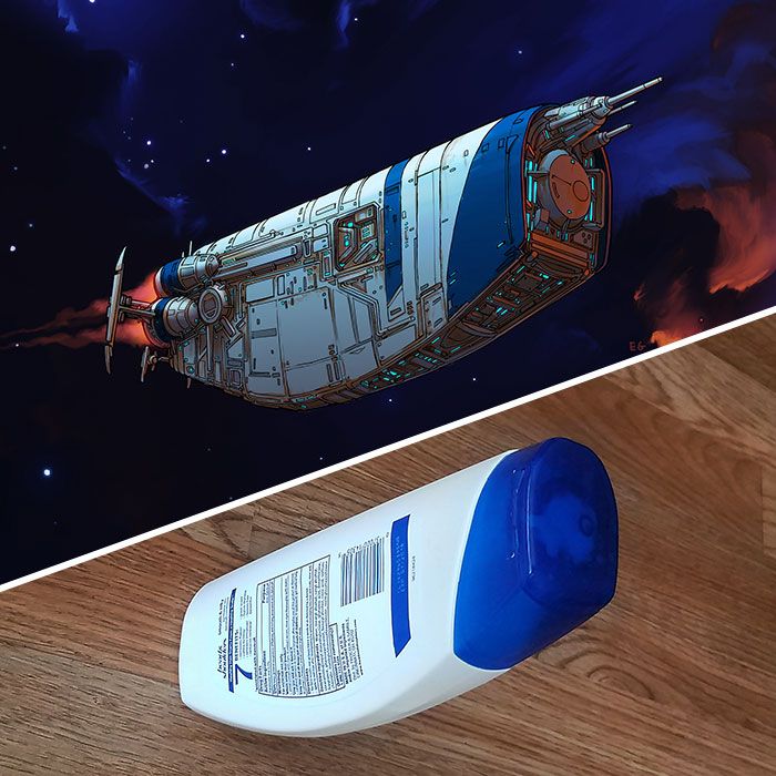 Cet artiste transforme des objets ordinaires en conceptions de vaisseaux spatiaux et le résultat est hors de ce monde (18 images)