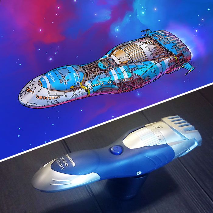 Cet artiste transforme des objets ordinaires en conceptions de vaisseaux spatiaux et le résultat est hors de ce monde (18 images)