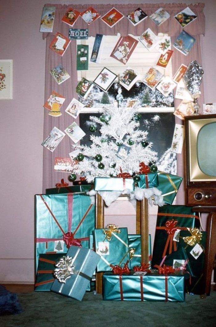 33 photos de décorations de Noël dans les années 1950 et