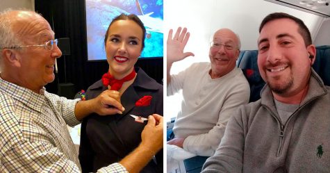 Ce père a réservé 6 vols pour être avec sa fille agente de bord à Noël