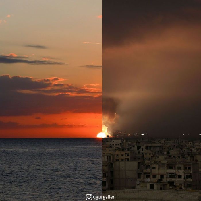 Je montre le contraste entre les deux mondes dans lesquels nous vivons en combinant des photos (22 nouvelles images)