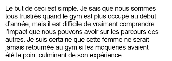 Des brutes ont ridiculisé et filmé une femme qui essayait de perdre du poids à la salle de sport, alors cette inconnue l’a vengée