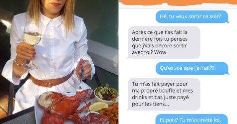 Un homme refuse de payer 128 € pour le repas d’une fille, alors elle lui montre son vrai visage