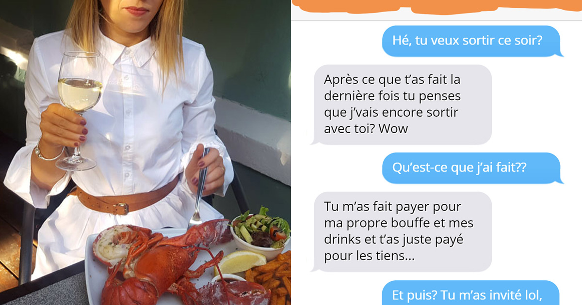 Un homme refuse de payer 128 € pour le repas d’une fille, alors elle lui montre son vrai visage