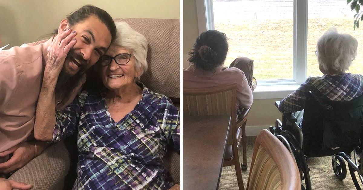 Jason Momoa Est Rentré Chez Lui Pour Rendre Visite à Sa Grand Mère