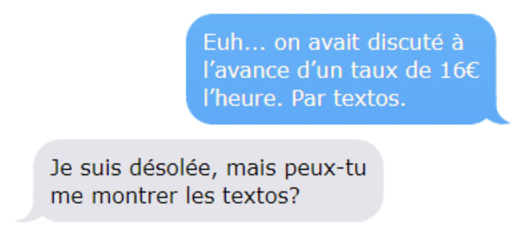 Une mère refuse de payer la baby-sitter parce qu’elle a eu « de la glace gratuite et une journée de plaisir », alors elle lui montre ses textos « supprimés »
