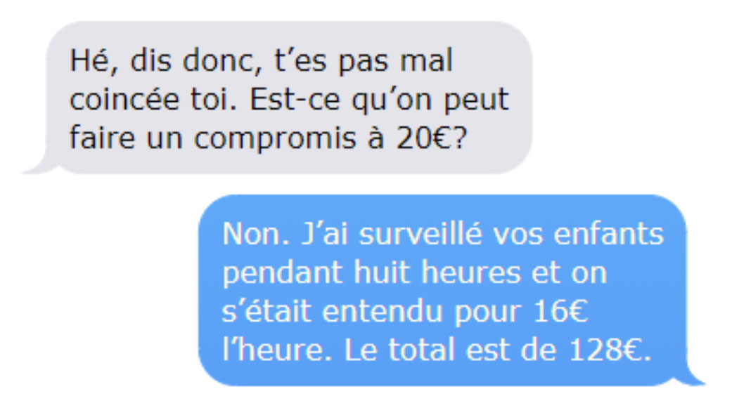 Une mère refuse de payer la baby-sitter parce qu’elle a eu « de la glace gratuite et une journée de plaisir », alors elle lui montre ses textos « supprimés »